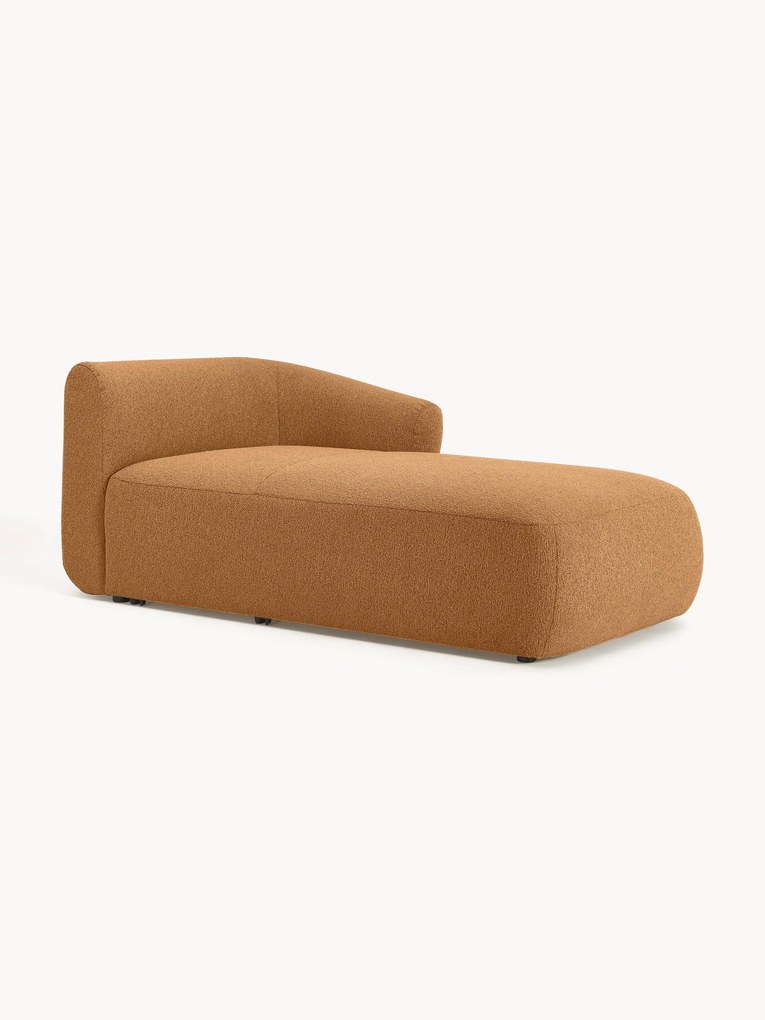 Chaise longue hoekmodule Sofia uit bouclé