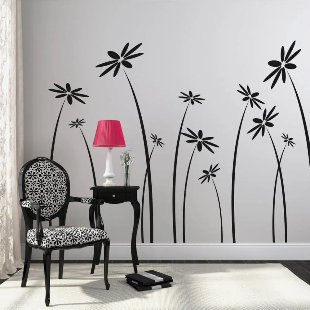 INSPIO Sisi bloemen – muurstickers