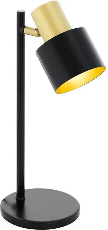 EGLO tafellamp Fiumara - zwart/goud - Leen Bakker