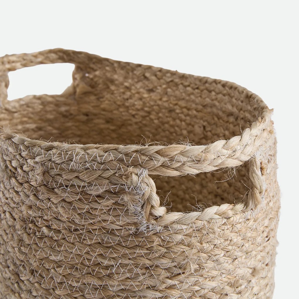 Opbergmand voor toiletpapier, van jute, ANOK