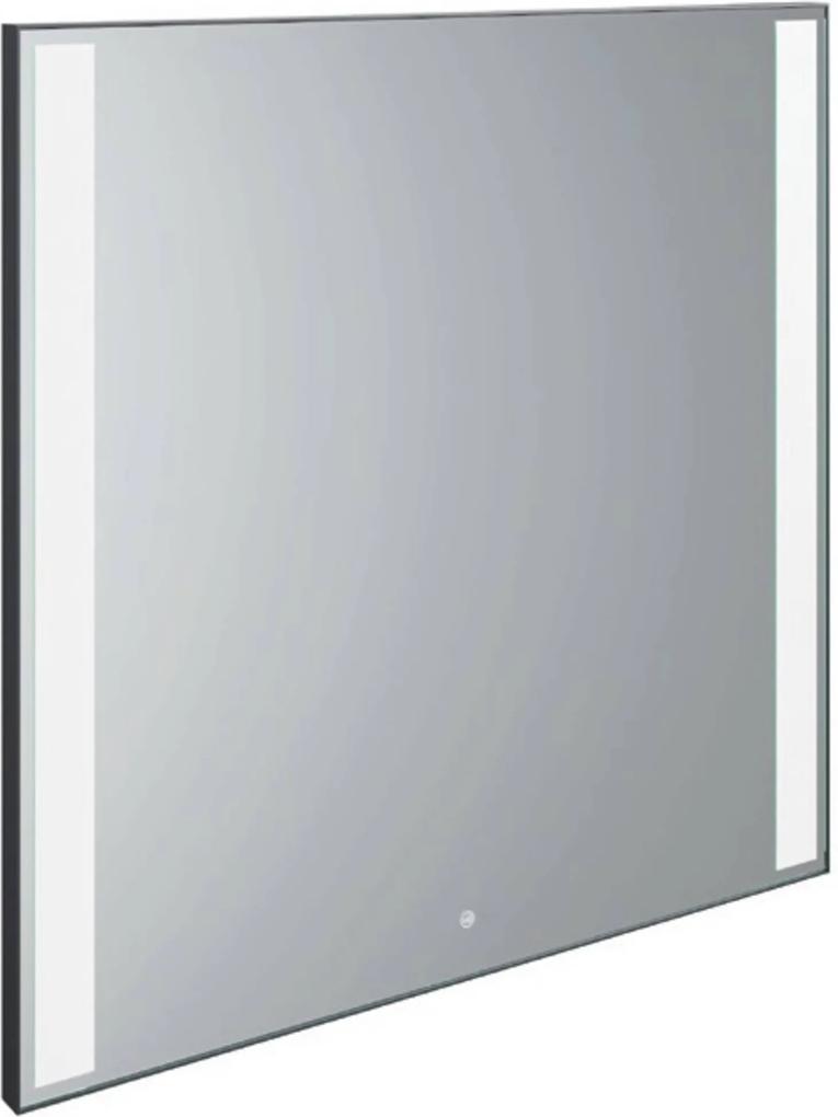 Vertical Spiegel 120x3,6x100 cm 2xLED Zwart