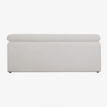 240cm Cirene Gestoffeerd Hoofdbord Stof Wit & 160 Cm - Sklum