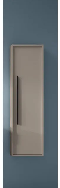 Adema Prime Essential Hoge Kast - 120x34.5x28.2cm - 1 deur - taupe - MDF AQUA_HIGH_CABINET_Quarzo