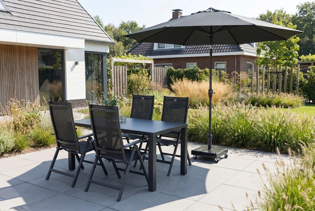 Madison Paros 2 luxe stokparasol - 300 cm. - Grey