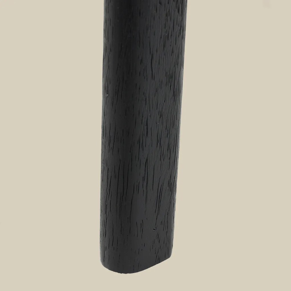 Zuiver Northwood Black Houten Eetkamerstoel Zwart Minimalistisch