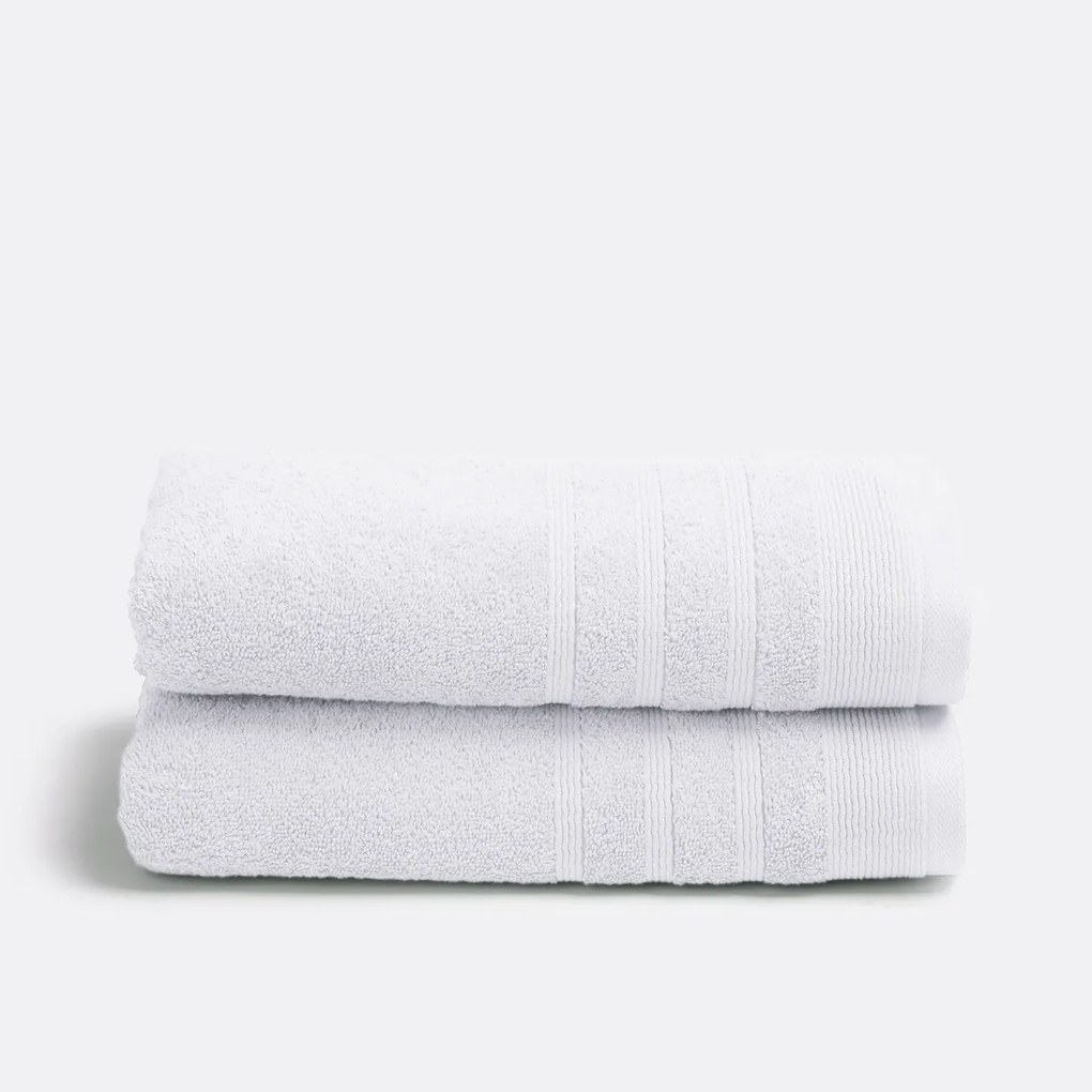 Set van 2 handdoeken in badstof 600 g/m2, Zavara