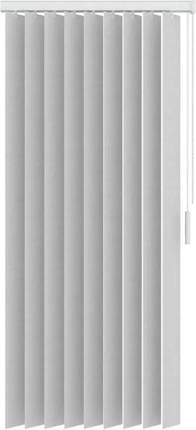 Stoffen verticale lamellen lichtdoorlatend 89 mm - wit - 200x180 cm - Leen Bakker
