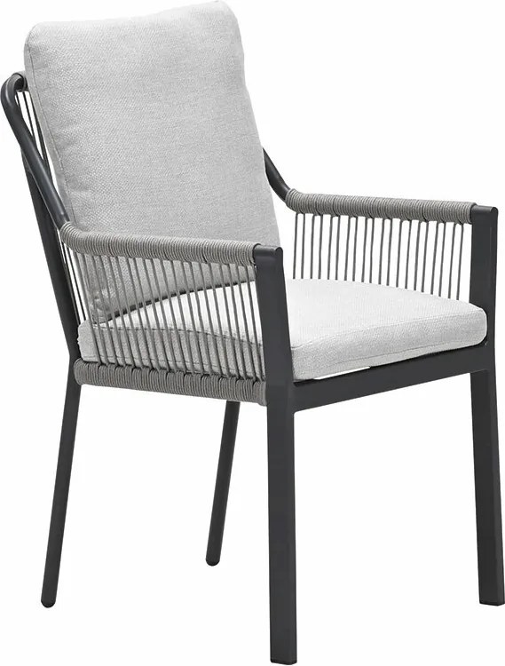 Garden Impressions Stevie tuinset 5-delig taupe - Tulli tuintafel Ø122x75 cm - light teak vironwood