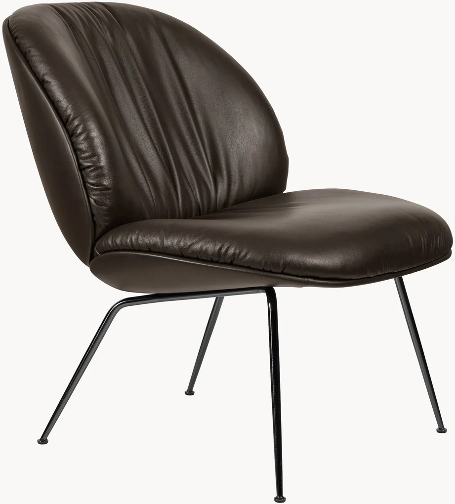 Leren loungefauteuil Beetle