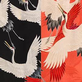 Kimono with Cranes - L - 120 x 160 cm