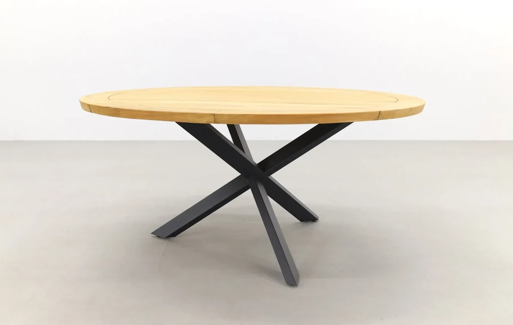 Taste Belmond antraciet/Prado 160 cm. ronde tuinset - 7-delig