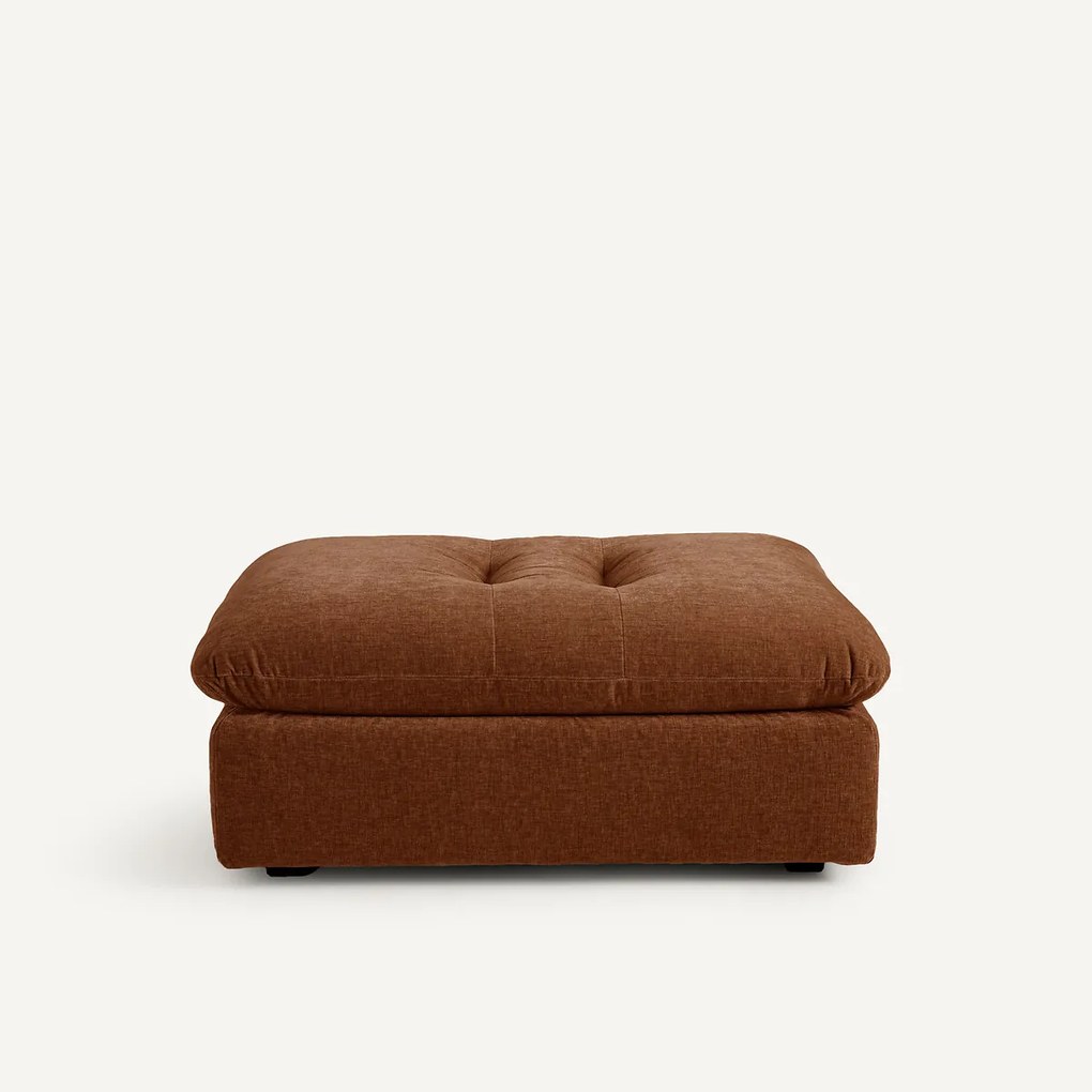 Verstelbare voetsteun van chenillefluweel, Giuliano