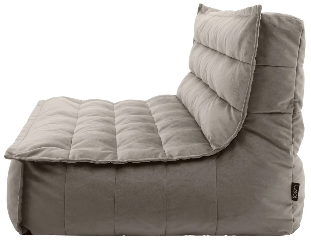Cloudy Velvet Zitzak - Grey