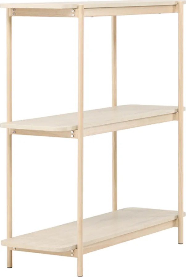 Openkast Met Drie Planken Whitewash - 120x40x120cm.