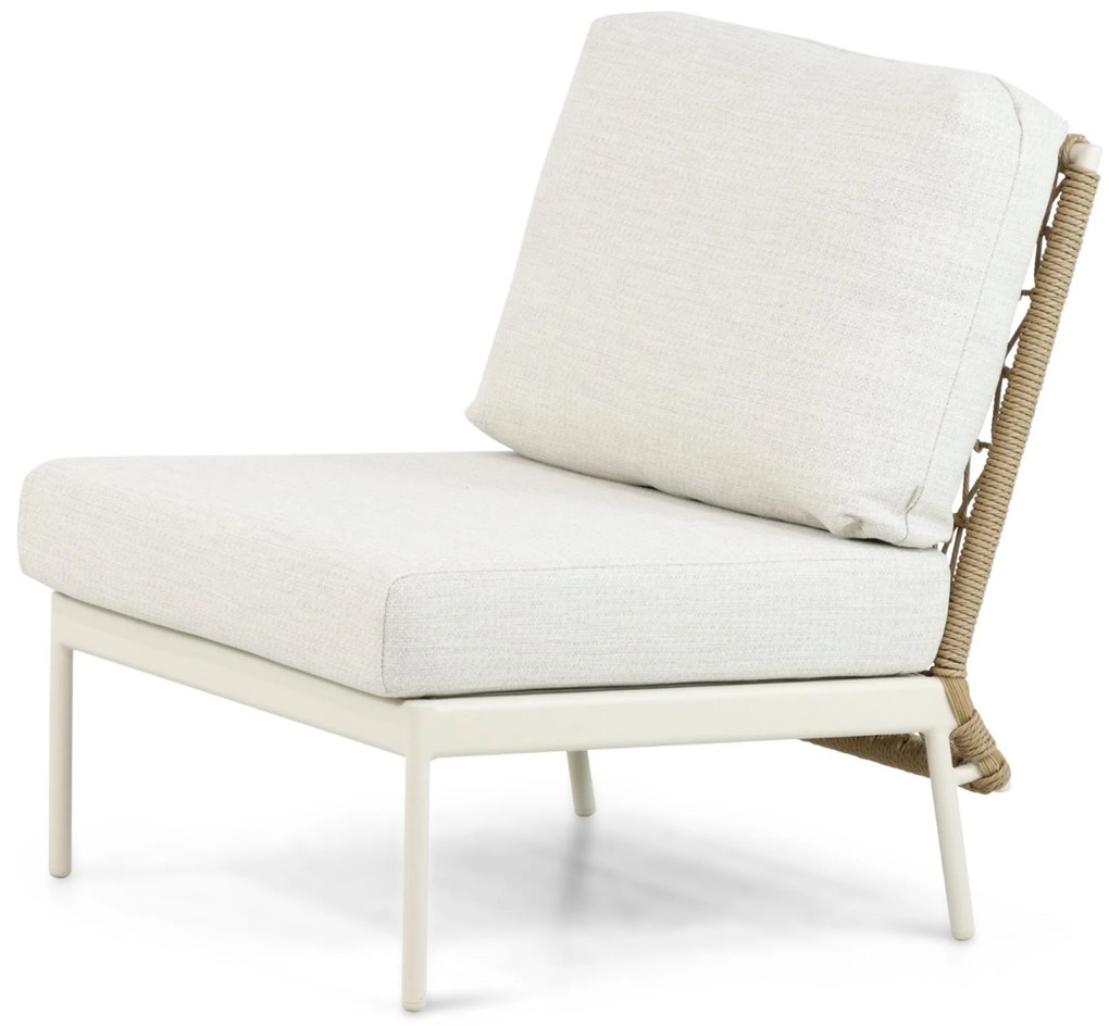 Hoek loungeset 6 personen Aluminium/Wicker Taupe Coco Bali