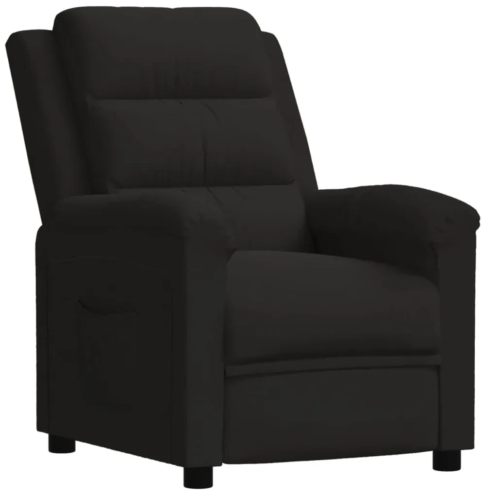 vidaXL Fauteuil verstelbaar fluweel zwart