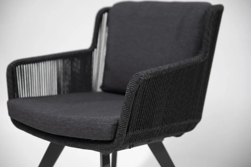 4 Seasons Outdoor Flores tuinstoel groen met teak onderstel SALE  Tuinstoel    houtkleur weerbestendig
