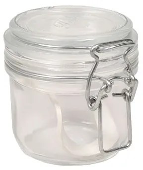 Beugelpot, glas, rond, 0,2 l