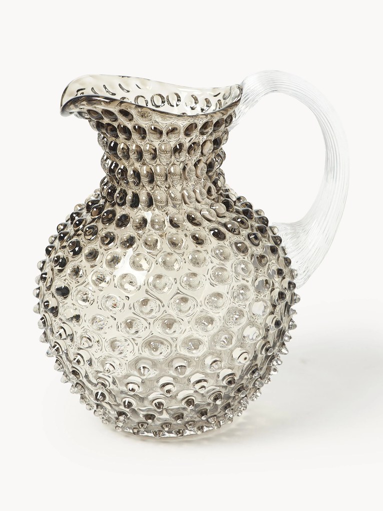 Mondgeblazen karaf Hobnail, 2 L