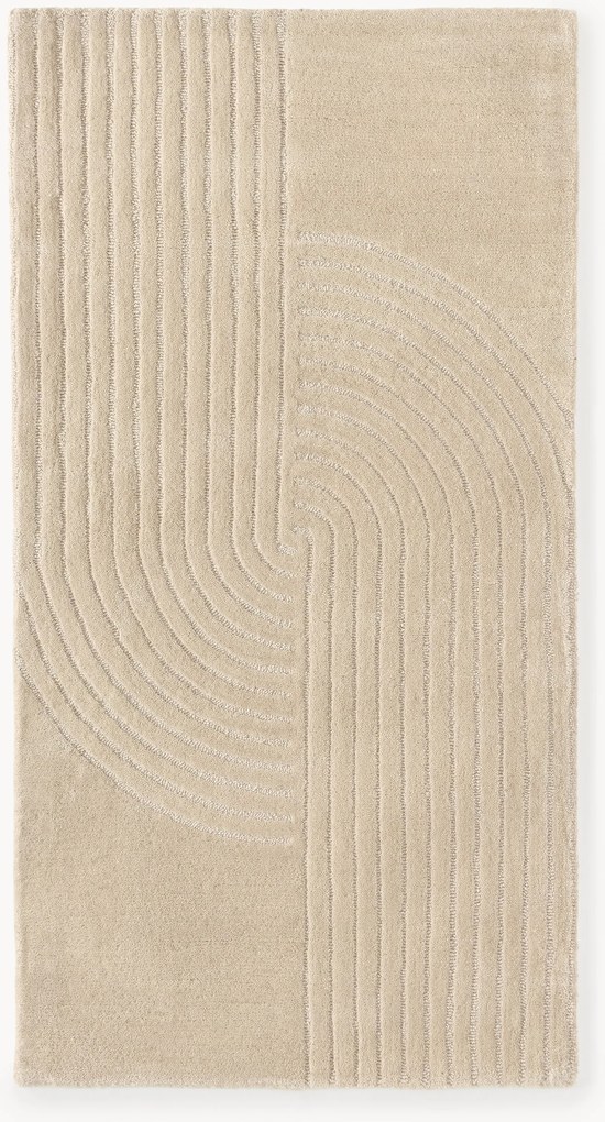 Handgetuft wollen hoog-laag vloerkleed Mason