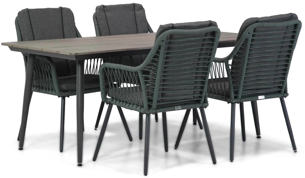 Tuinset 4 personen 180 cm Rope Groen Domani Furniture Jachin/Matale
