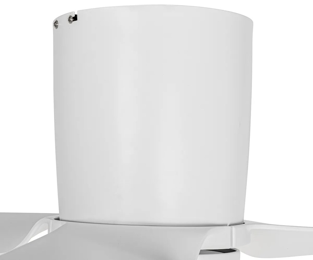 Plafondventilator wit 123cm incl. LED dimbaar met afstandsbediening - Patty