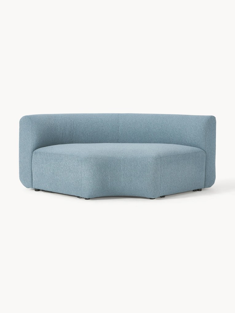Ronde bouclé hoekmodule Sofia