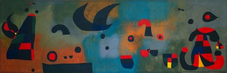 Kunstdruk Peinture murale, Joan Miró