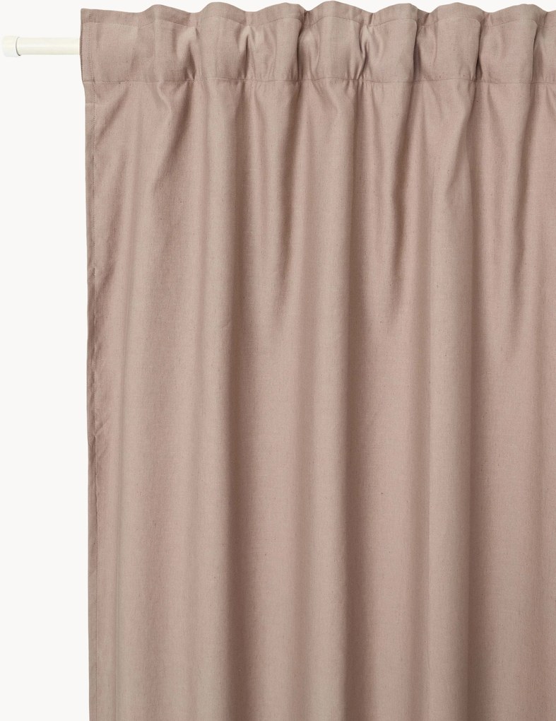 Ondoorzichtige multiband gordijnen Panama, 2-delig, B 140 cm