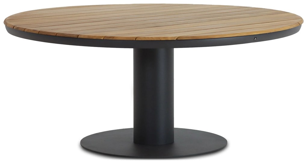 Tuinset Ronde Tuintafel 6 personen 160 cm Aluminium/rope Grijs Coco Puerto/Salerno