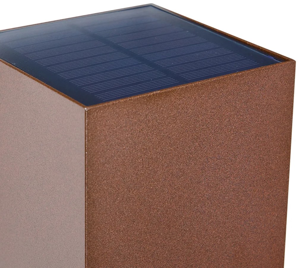 Buiten wandlamp roestbruin incl. LED IP65 met dimlicht en solar - Charlene