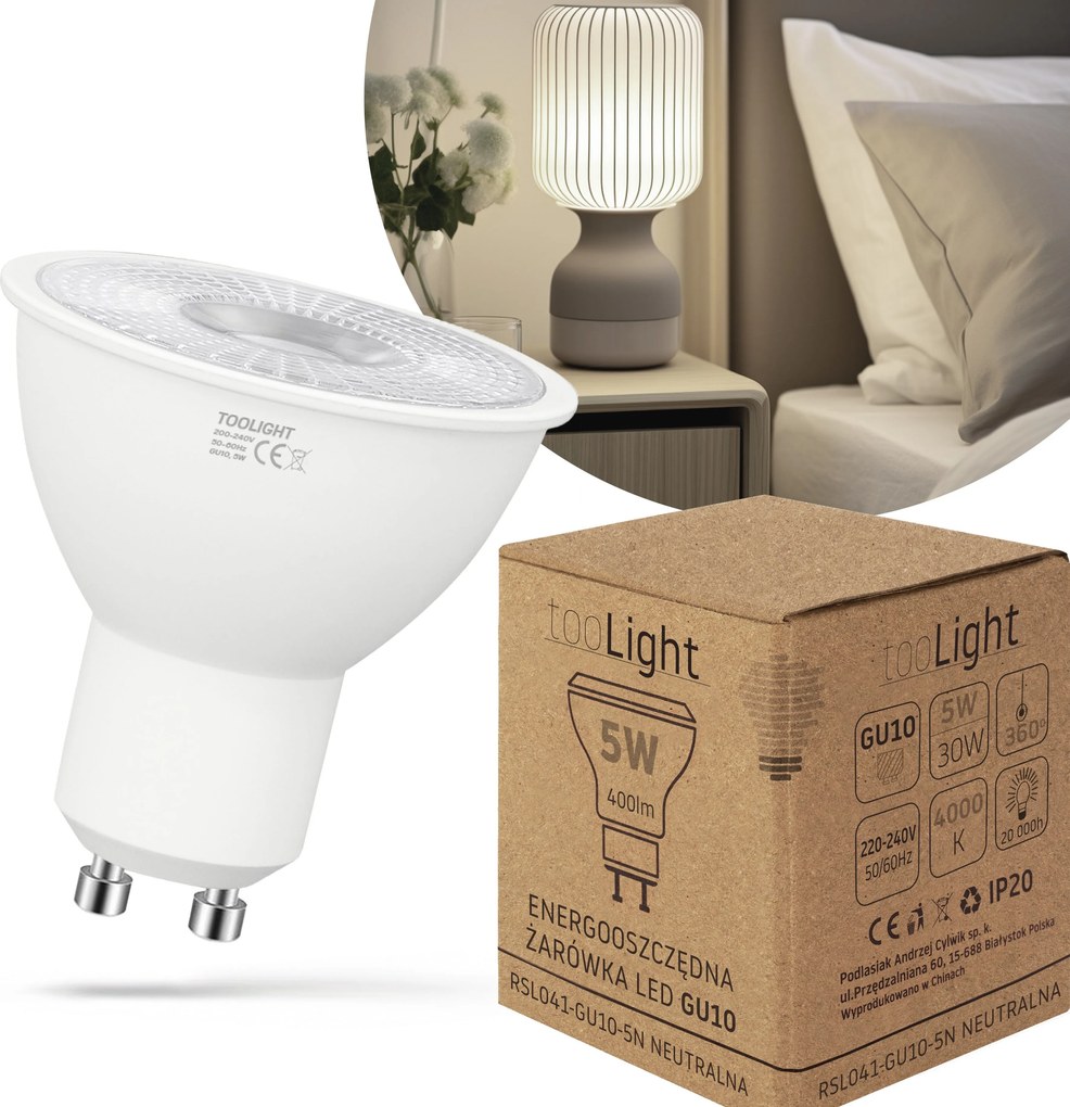 Żarówka LED RSL041 GU10 5W Neutral