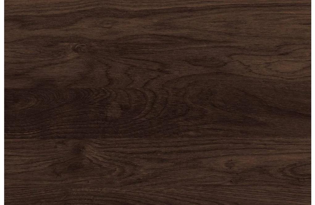 Goossens Bijzettafel Oval, hout eiken donker bruin, stijlvol landelijk, 43 x 65 x 32 cm