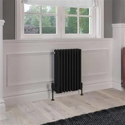 Eastbrook Rivassa 4 koloms radiator 45x60cm staal 1796W zwart mat