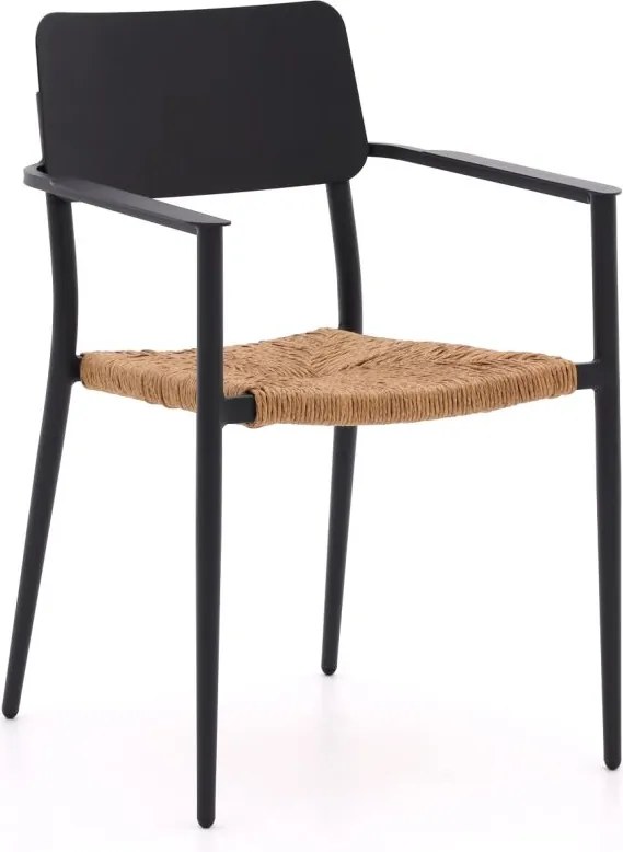 Dining tuinstoel | Bellagio  Cino | Wicker (vlechtwerk) | Grijs | Stapelbaar | Kees Smit Tuinmeubelen