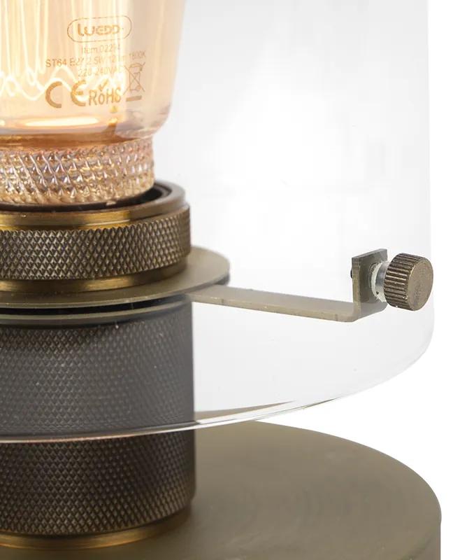 Scandinavische tafellamp brons met glas - Dome Modern E27 Scandinavisch cilinder / rond Binnenverlichting Lamp