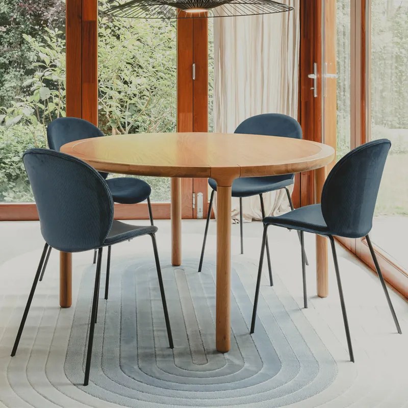 Zuiver Storm Eettafel Rond Eiken - 128 X 128cm.