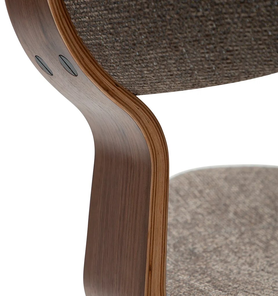 Dan-Form Buckle Eetkamerstoel Scandinavisch Design Bruin Walnoot