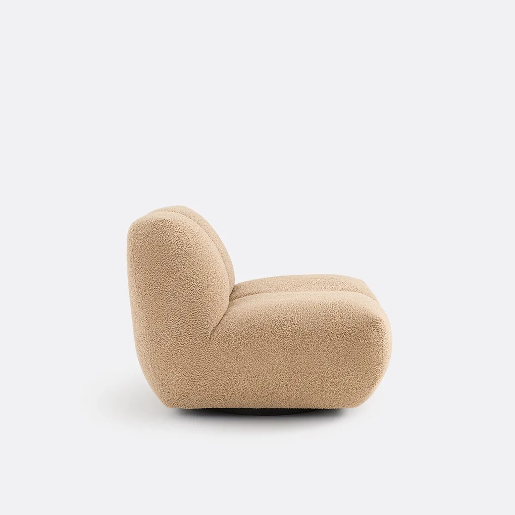 Draaifauteuil, dikke badstof, Nuria