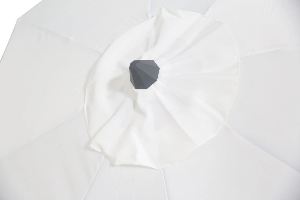Camello Valerio Stokparasol M (excl. Voet) Aluminium Wit