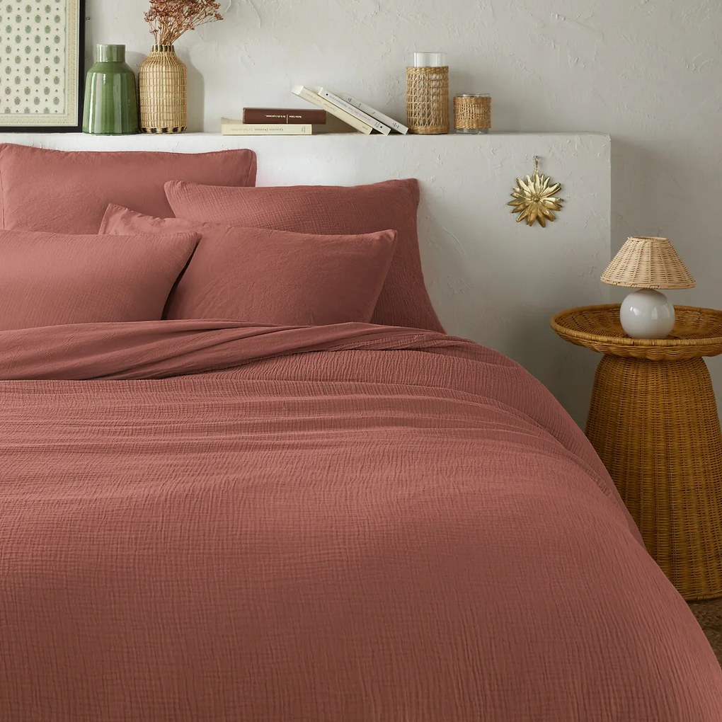 Dekbedovertrek katoen gaas/gewassen katoen, Kumco