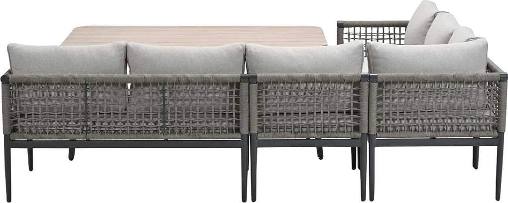 Garden Impressions Burela lounge dining set 5-delig links - taupe