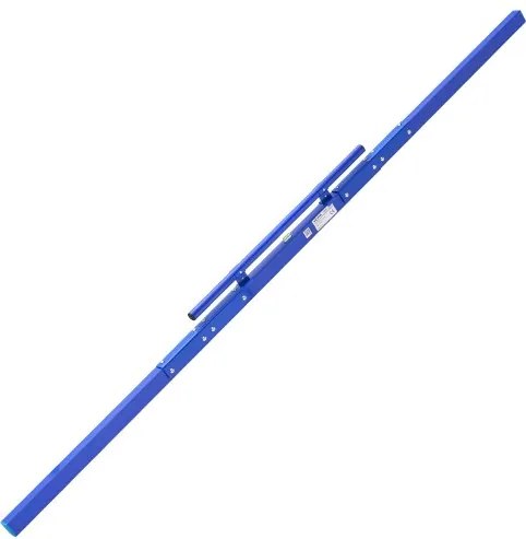 VEVOR Handmatige betonnivelleerder, 2438 mm, blauw, aluminiumlegering, met geïntegreerde waterpas en handgreep, nivelleergereedschap voor het egaliseren en nivelleren van wegen en vloeren.