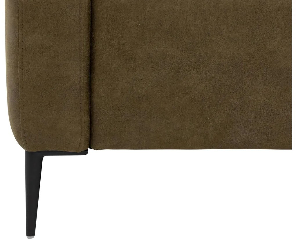 Goossens Key West groen, micro leer, 2-zits, modern design