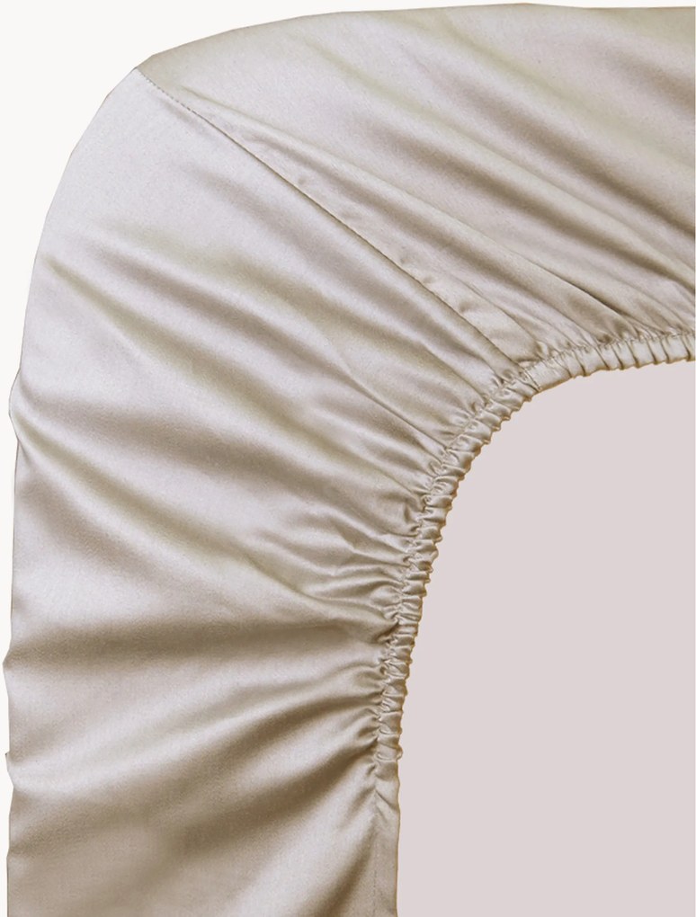 Boxspring hoeslaken Ava, katoensatijn, H 50 cm