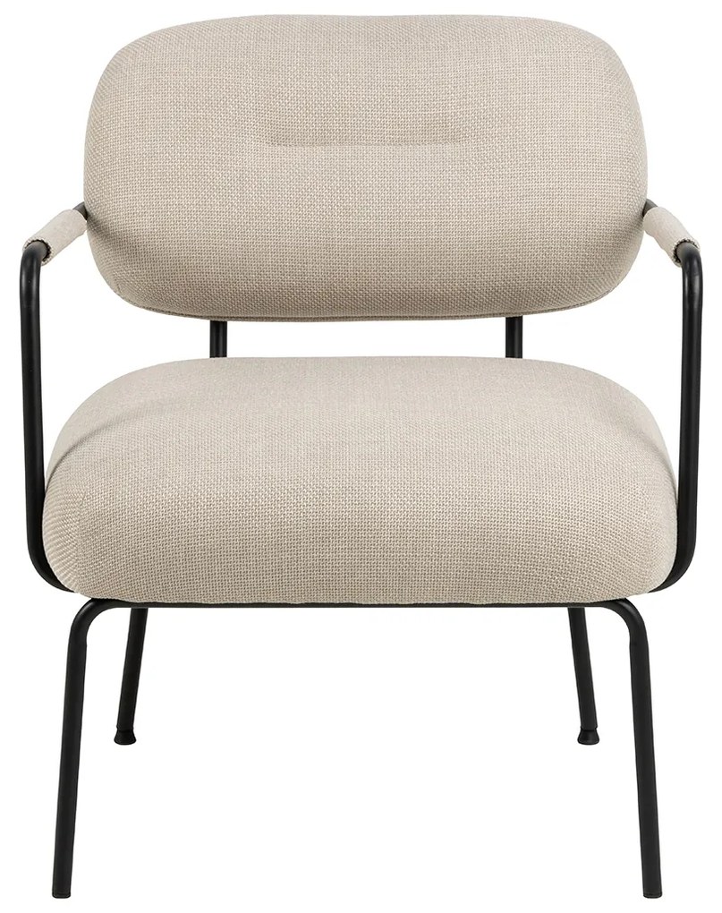 Moderne Fauteuil Beige Stof