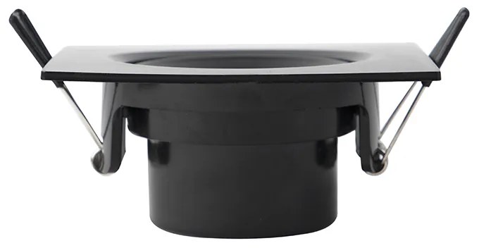 Set van 3 inbouwspots zwart incl. LED 3-staps dimbaar - Miu