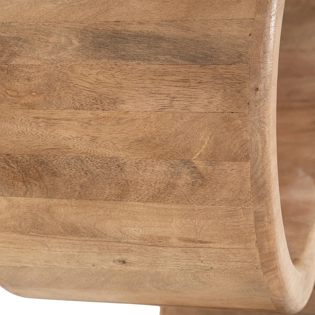 Open Kast Van Mango Hout Hoog - 120x31x150cm.