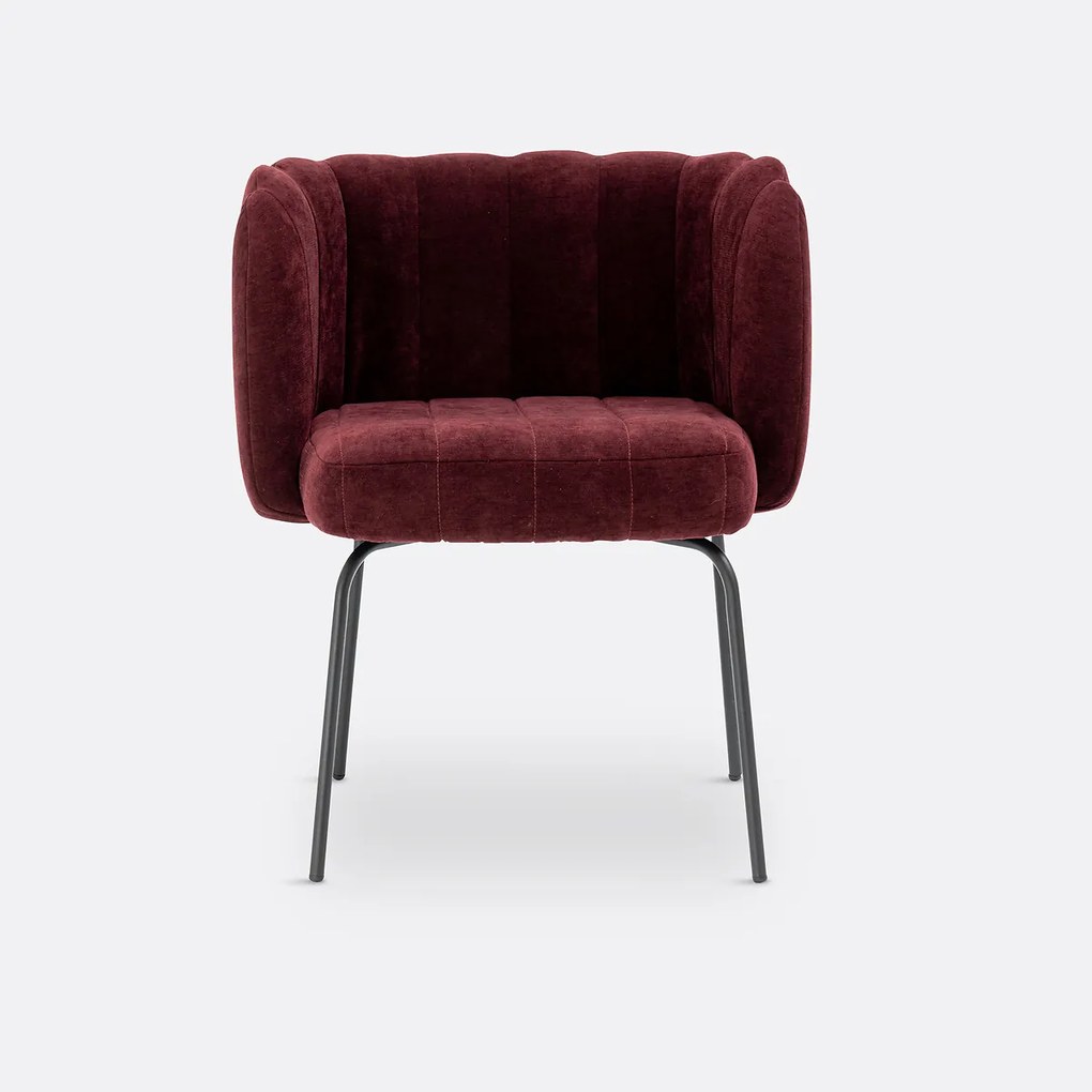 Tafelfauteuil in fluweel, Douna