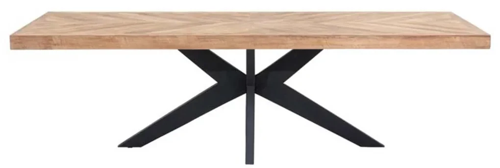 DTP Home Masterpiece Einstein Teak Eettafel Hongaarse Punt 260 Cm - 260 X 100cm.